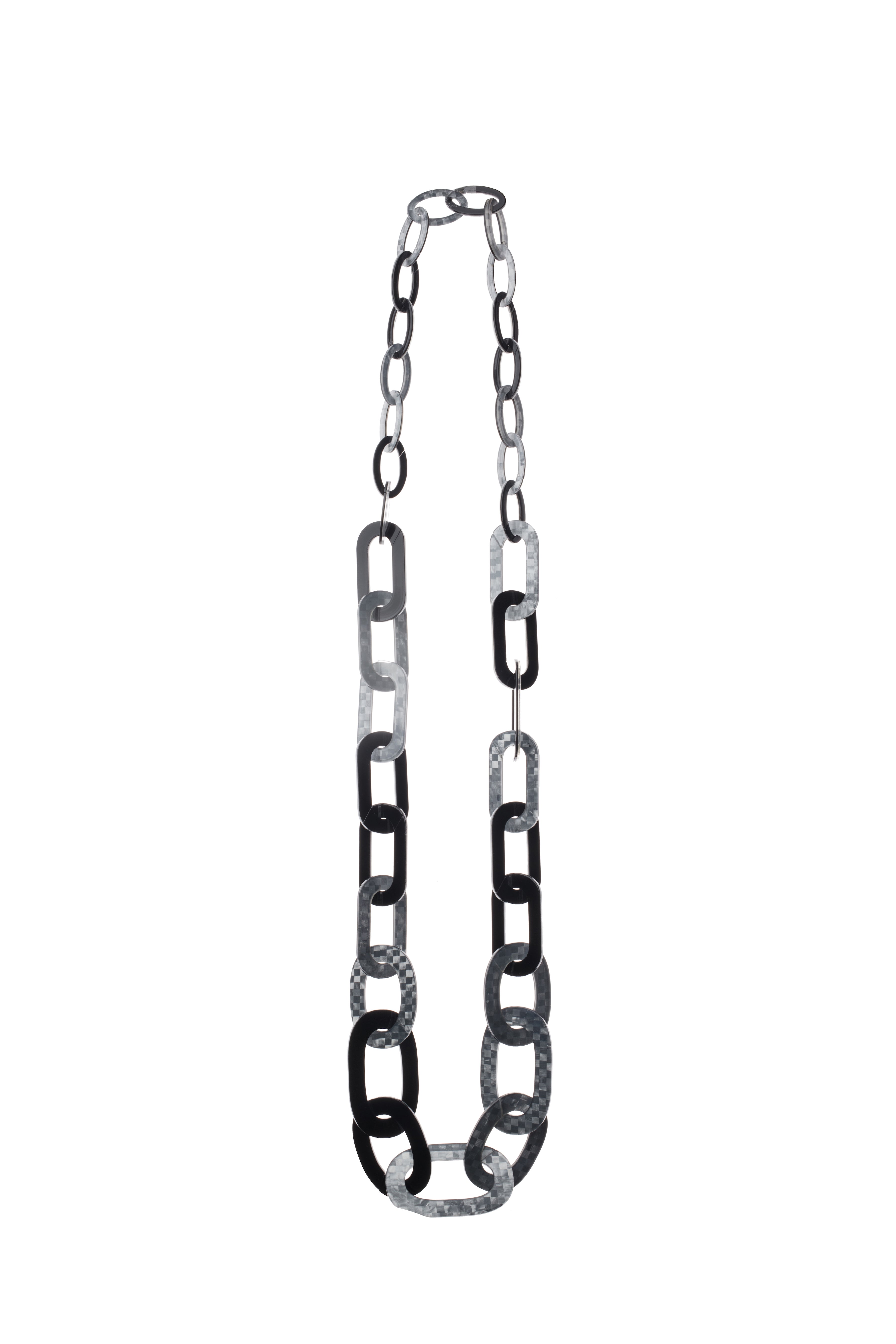 Retro Style Acrylic Link Necklace