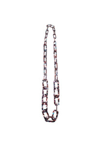 Retro Style Acrylic Link Necklace