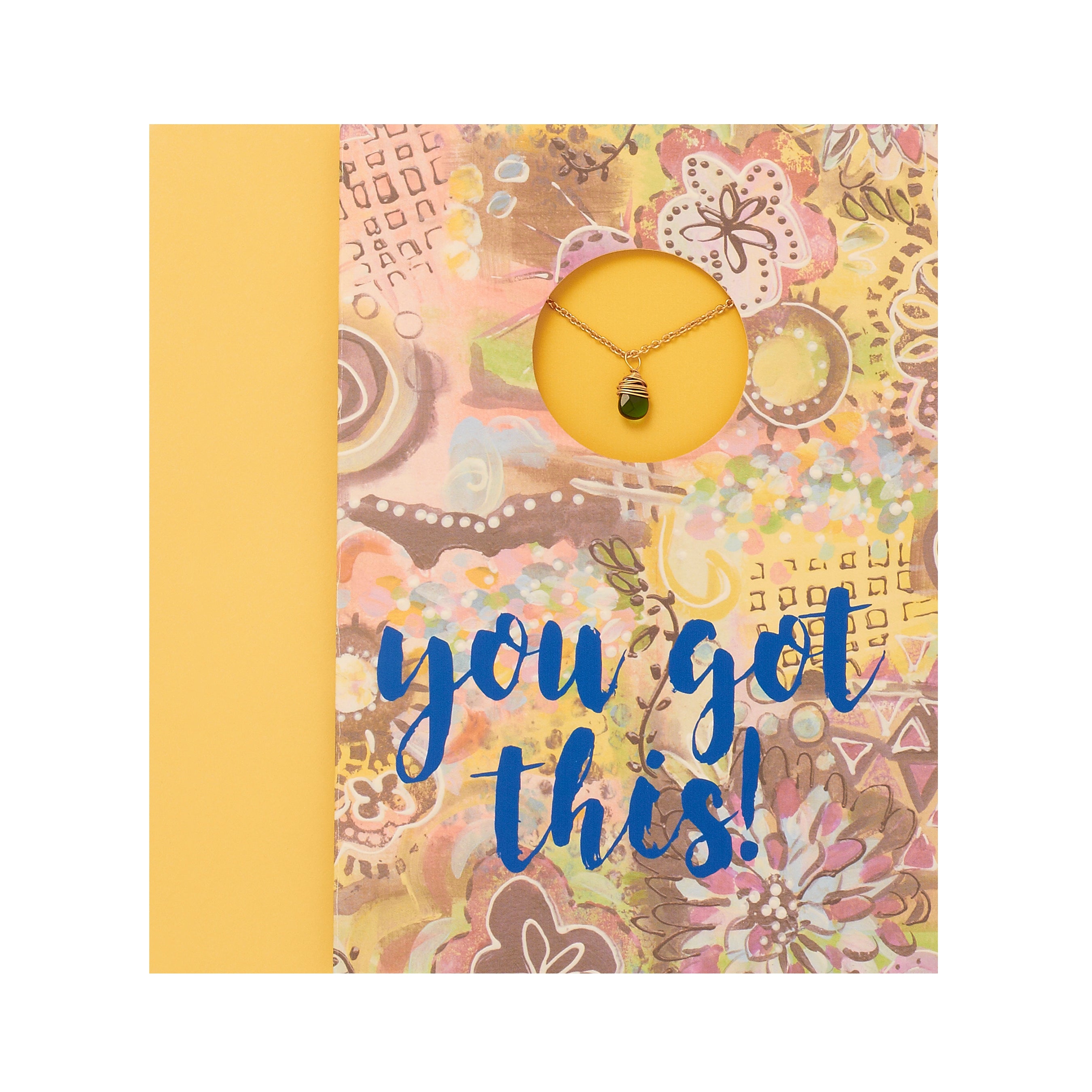 4 Pack of Greeting Cards With Necklace-"You Got This"