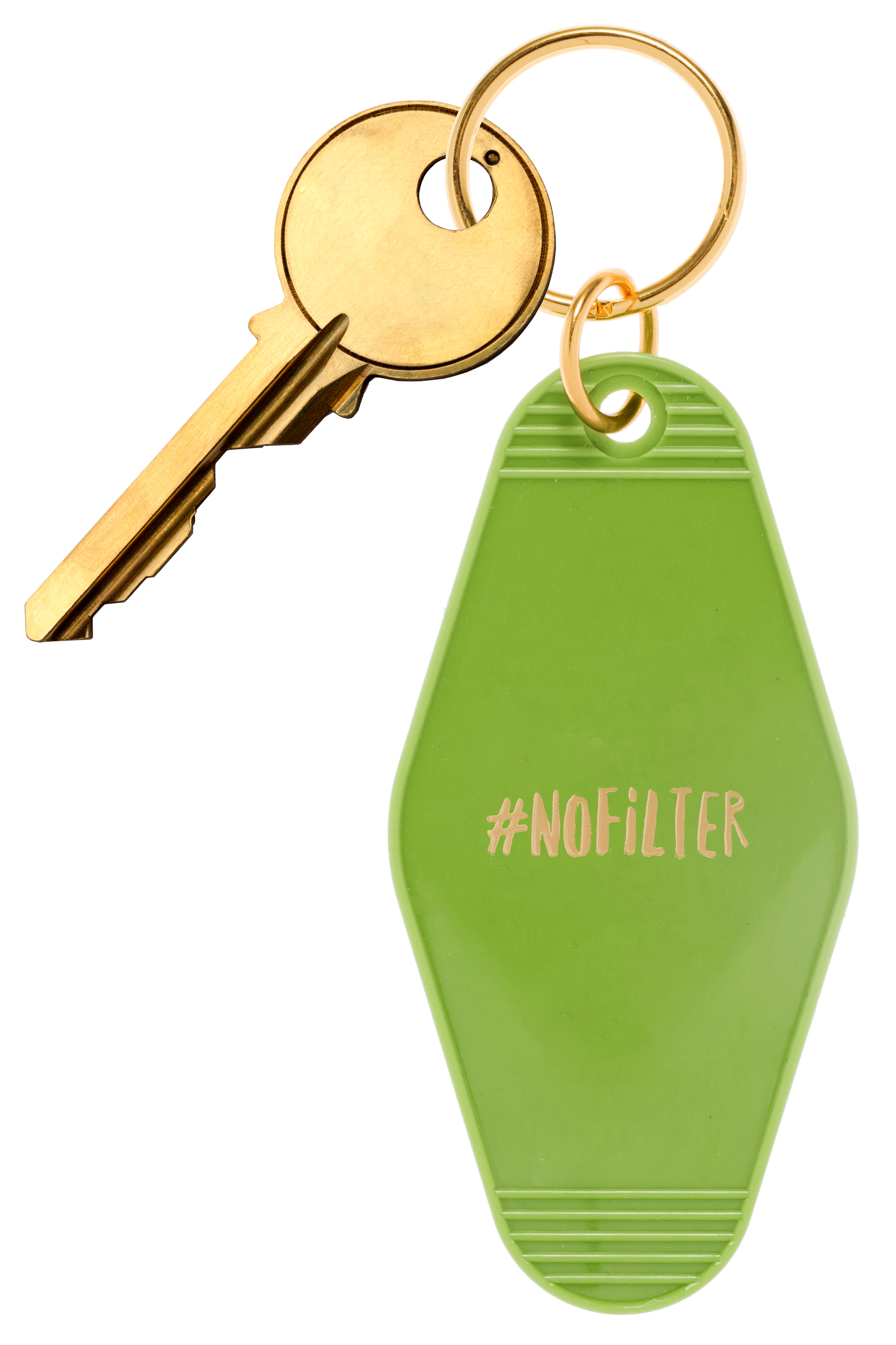 *Retro Motel Style Keychain - "#NoFilter"