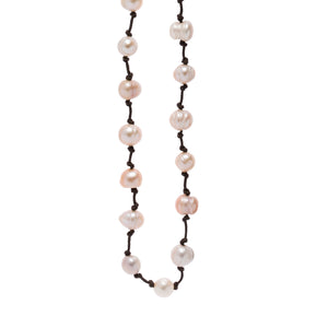 Hand-Knotted Baroque Freshwater Pearl Necklace
