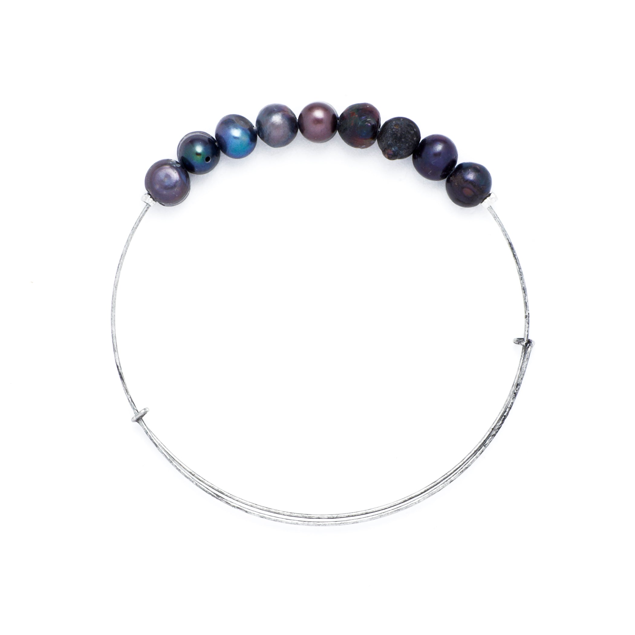 *Freshwater Pearl Wire Bangle