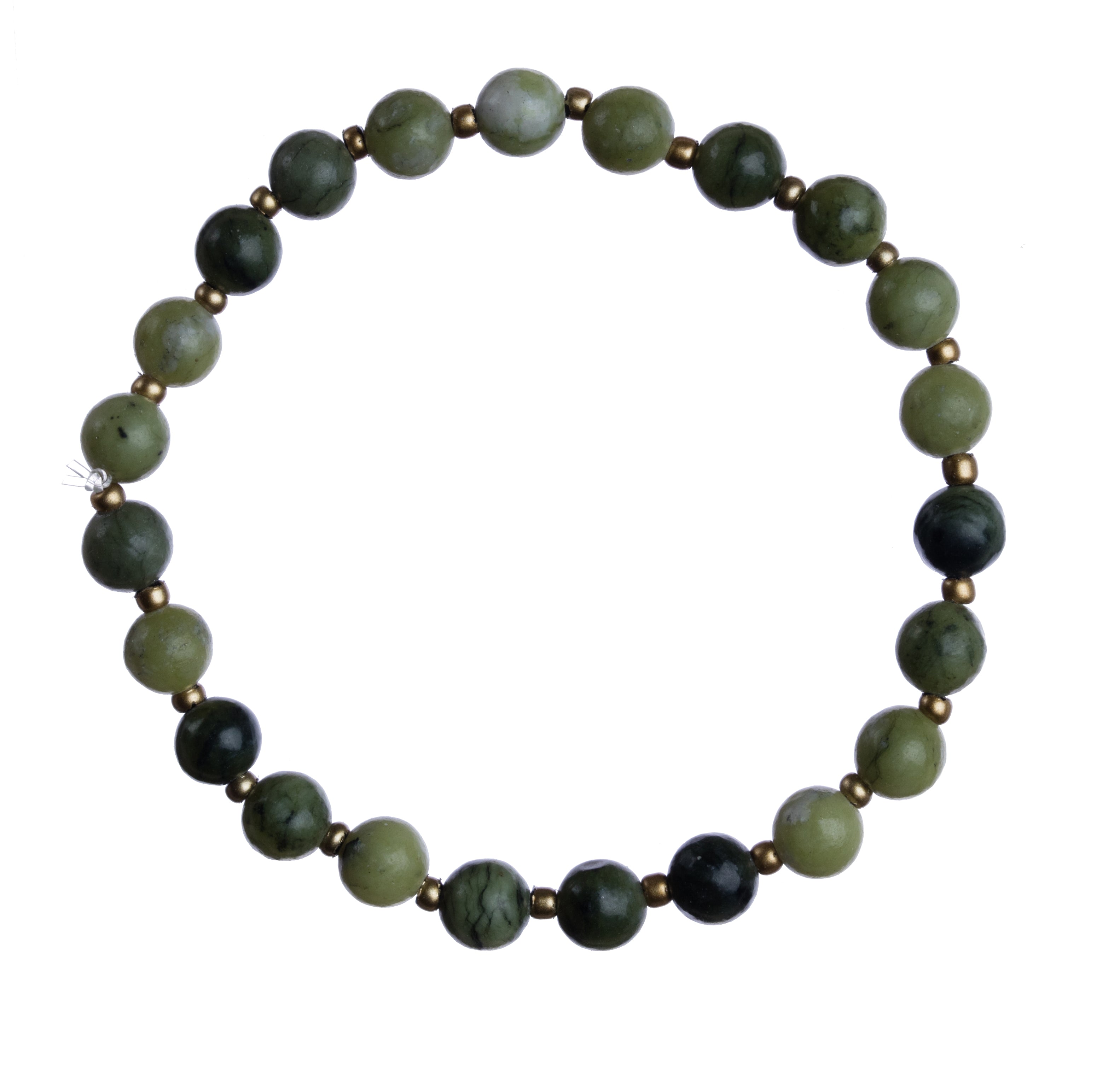 "Jade" 6mm Natural Stone Stretchy Bracelet