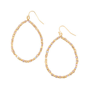 Oval Loops with Seed Beads