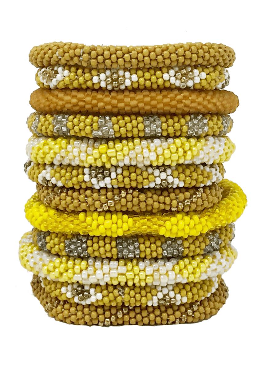 Mustard Nepal Bracelet Set